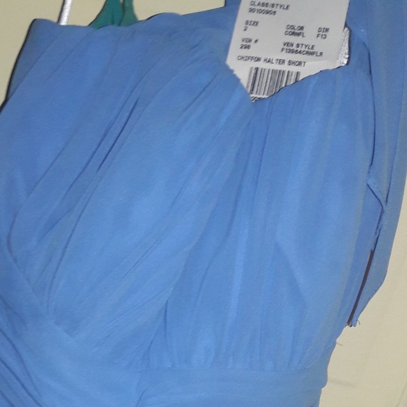 NWT Chiffon halter dress style 13954 - Picture 2 of 7